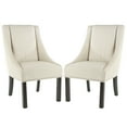 thumbnail image 1 of SAFAVIEH Morris Sloping Arm Dining Chair w/ Nail Heads, Set of 2 (23.2 in. W x 27.2 in. D x 39.4 in. H), 1 of 8