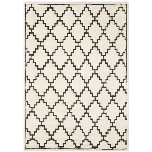SAFAVIEH Mosaic Frosina Geometric Area Rug, Beige/Charcoal, 5' x 8'