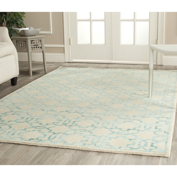 SAFAVIEH Mosaic Orlando Geometric Area Rug, Cream/Aqua, 5' x 8'