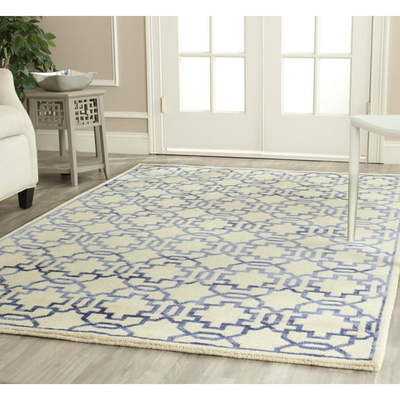SAFAVIEH Mosaic Orlando Geometric Area Rug, Cream/Purple, 9' x 12'