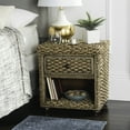 thumbnail image 1 of SAFAVIEH Musa Braided Brown Wash Wicker Nightstand With Drawer Brown Wash, 1 of 7