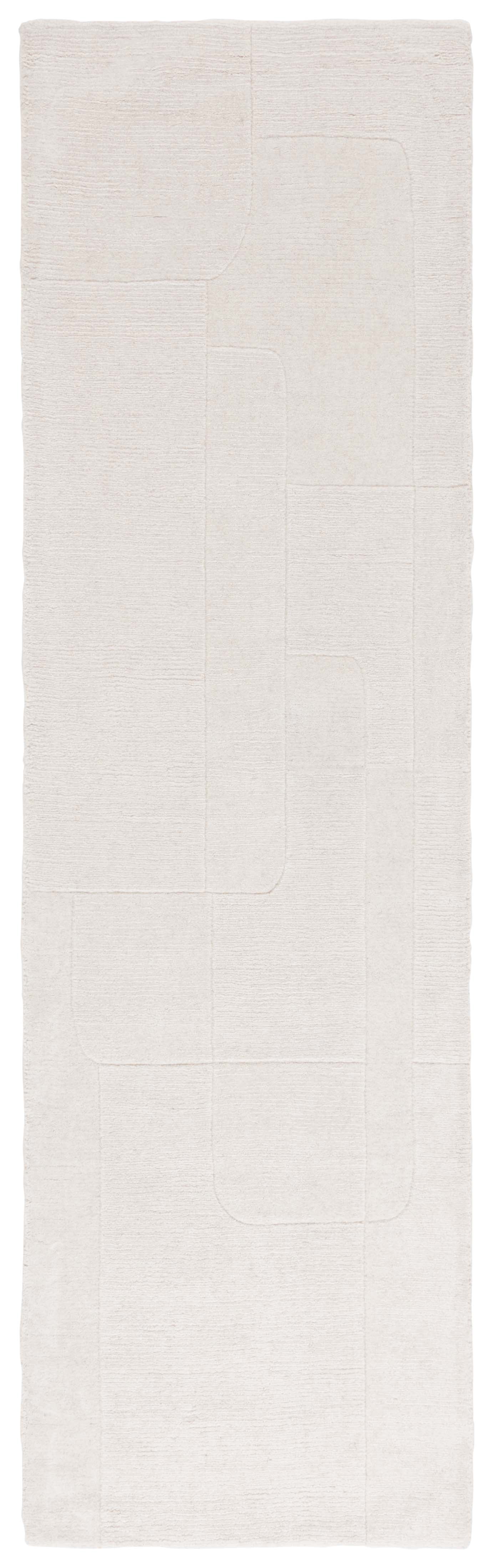 SAFAVIEH Mykonos Avaline Solid Runner Rug, Ivory, 2'3" x 8'