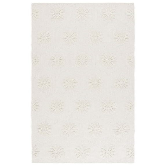 SAFAVIEH Mykonos Carina Floral Area Rug, Ivory, 6' x 9'