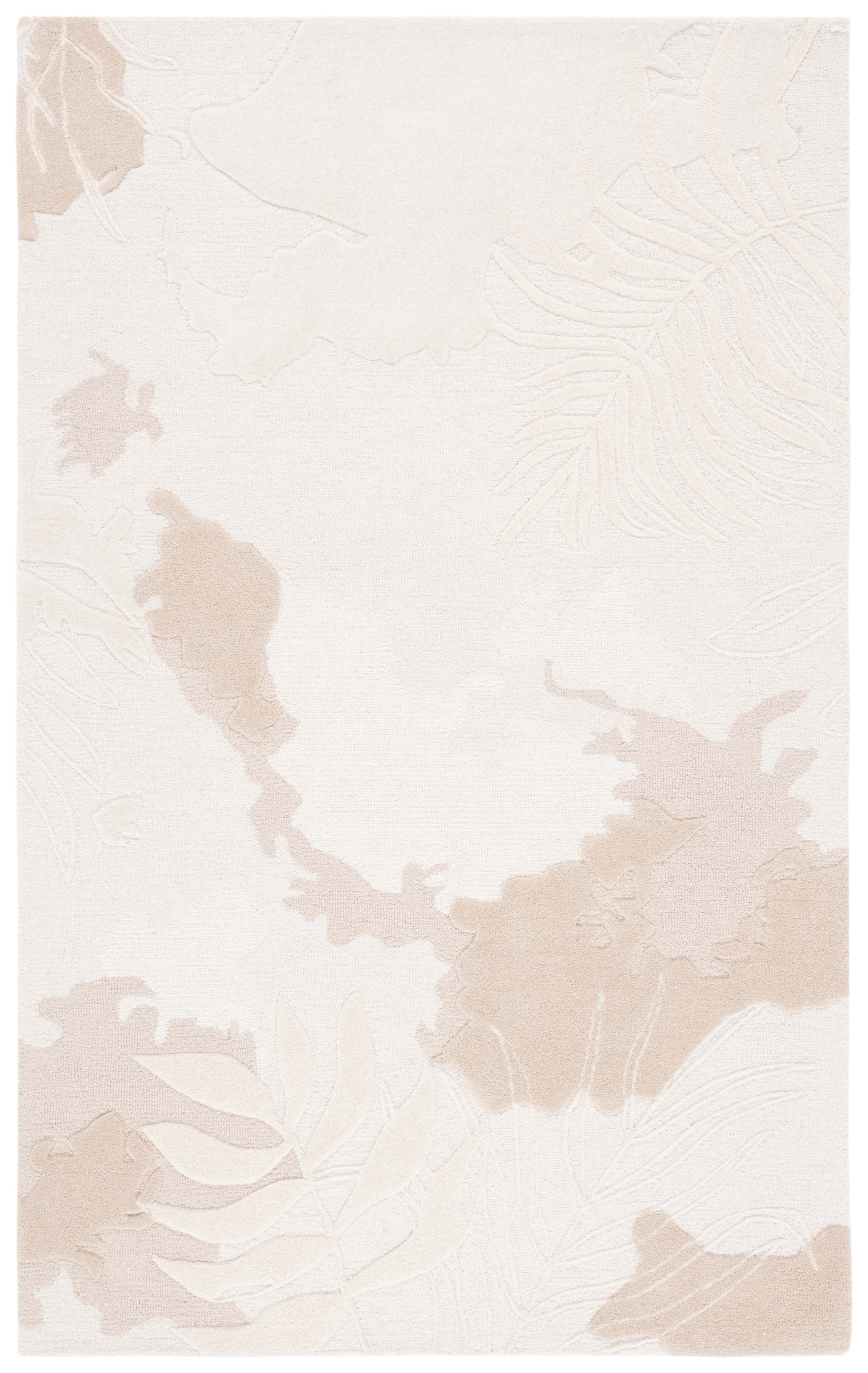 SAFAVIEH Mykonos Lesleigh Abstract Area Rug, Ivory/Beige, 6' x 9'
