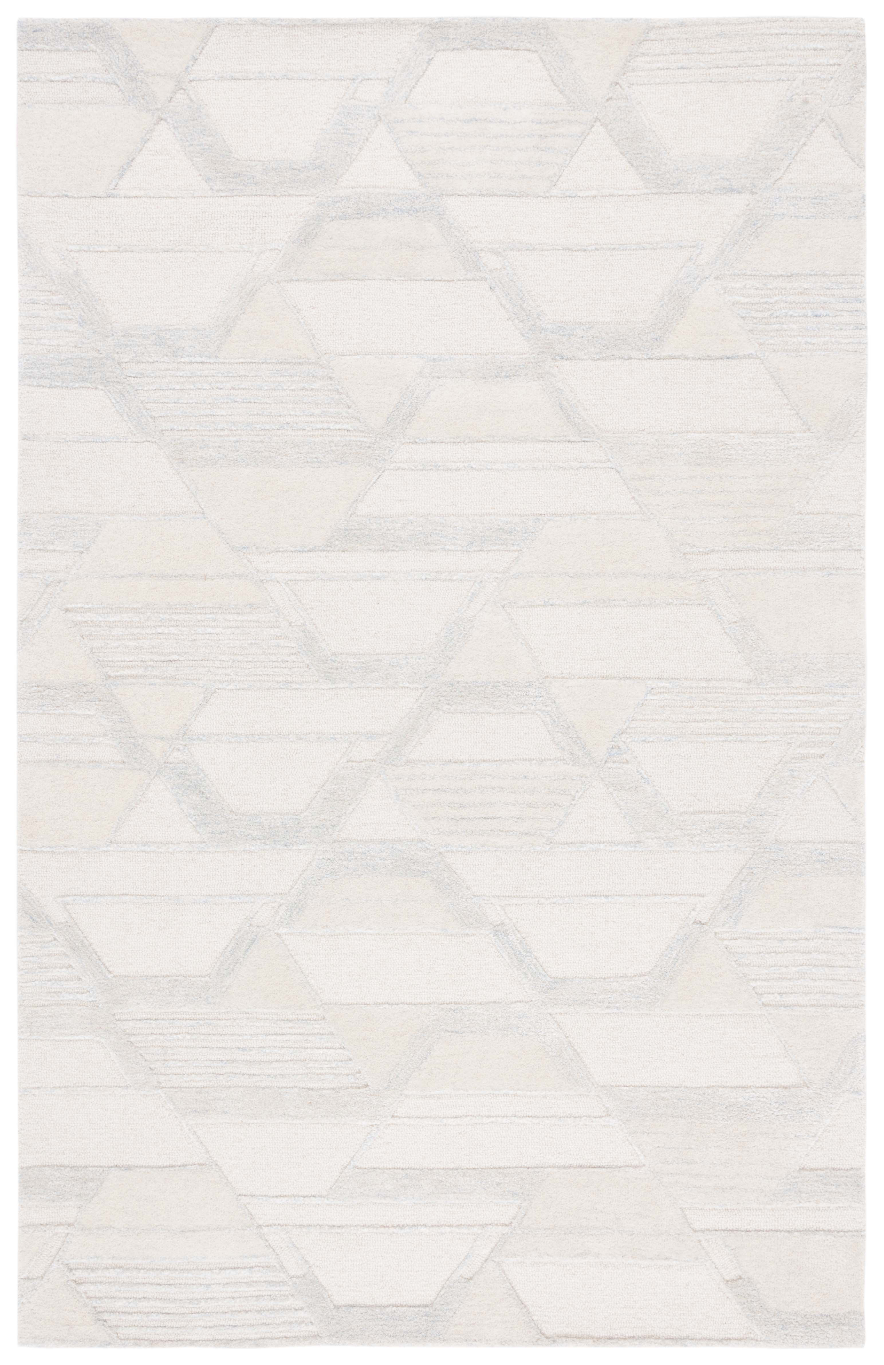 SAFAVIEH Mykonos Mia Abstract Area Rug, Ivory/Blue, 3' x 5'