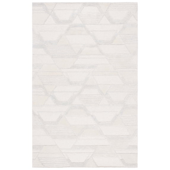 SAFAVIEH Mykonos Mia Abstract Area Rug, Ivory/Blue, 3' x 5'