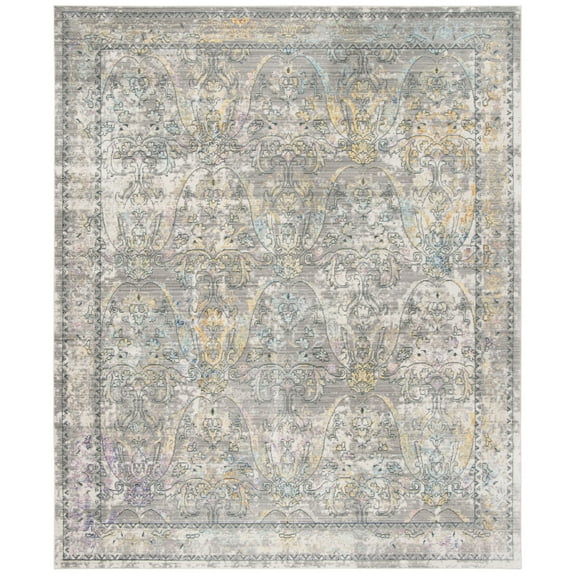 SAFAVIEH Mystique Collection MYS925R Grey / Multi Rug