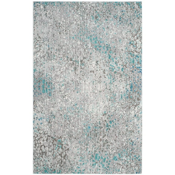 SAFAVIEH Mystique Collection MYS977L Grey/Light Blue Rug