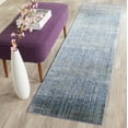 thumbnail image 1 of SAFAVIEH Mystique Durward Overdyed Polyester Runner Rug, Blue/Multi, 2'3" x 12', 1 of 6