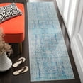 thumbnail image 1 of SAFAVIEH Mystique Gabriel Overdyed Polyester Runner Rug, Light Blue/Multi, 2'3" x 10', 1 of 7