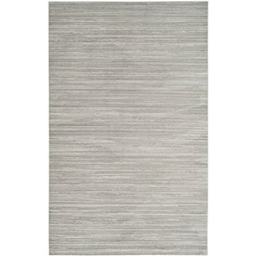 SAFAVIEH Mystique Savannah Solid Polyester Area Rug, Slate, 8' x 10'