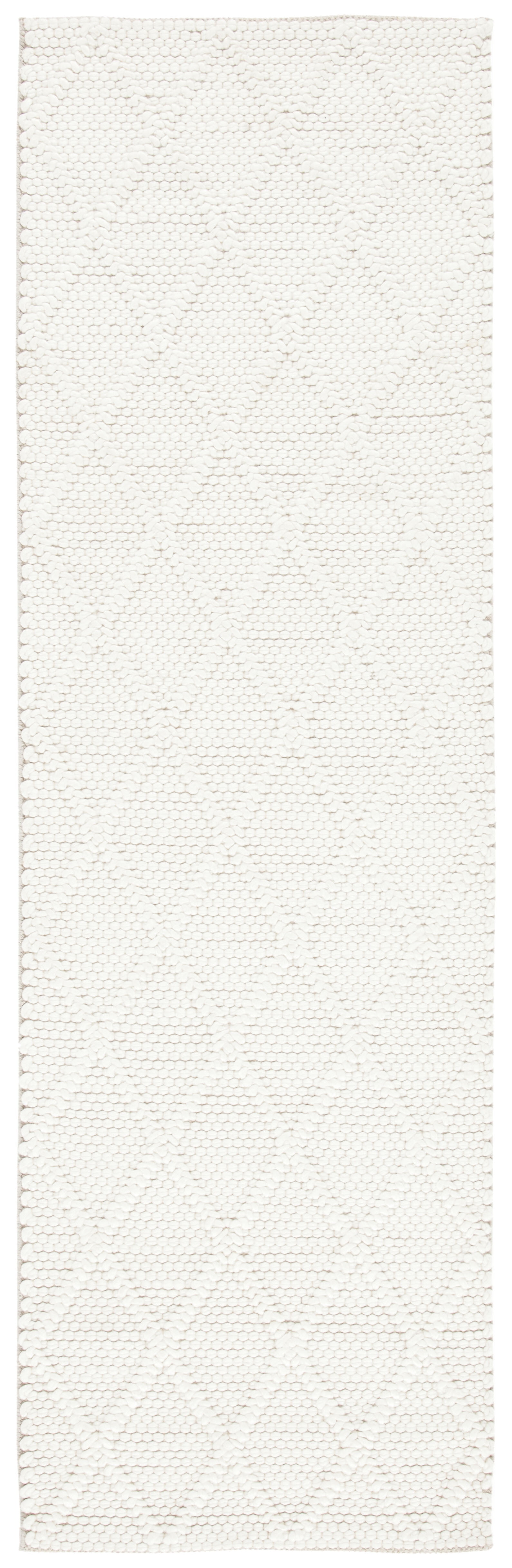 Ivory Elegance Hand-Tufted Wool & Viscose Rectangular Rug