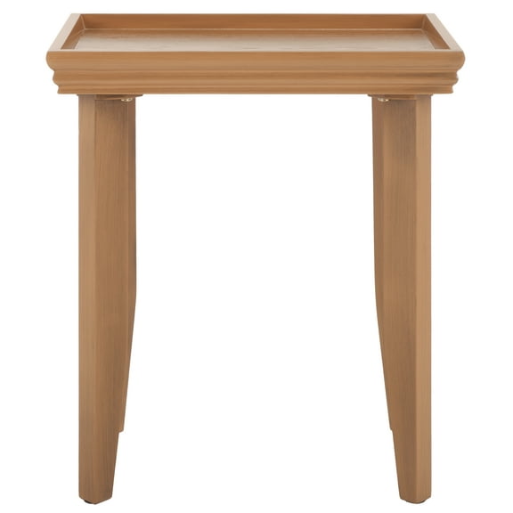 SAFAVIEH Naios Amish Style Rectangle Accent Table, Sand (20.1 in. W x 14.2 in. D x 22.8 in. H)