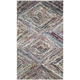 thumbnail image 1 of SAFAVIEH Nantucket Aimee Geometric Diamonds Cotton Area Rug, Multi, 2'3" x 4', 1 of 6