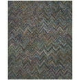 thumbnail image 1 of SAFAVIEH Nantucket Akilah Zigzag Stipes Cotton Area Rug, Blue/Multi, 10' x 14', 1 of 5