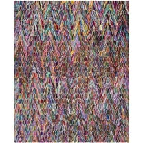 SAFAVIEH Nantucket Amrita Zigzag Stipes Cotton Area Rug, Multi, 7'6" x 9'6"