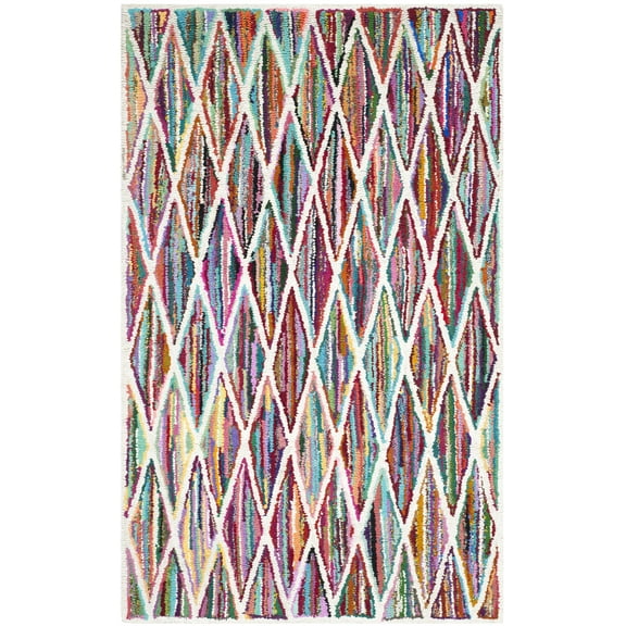 SAFAVIEH Nantucket Blanche Geometric Area Rug, Multi, 5' x 8'