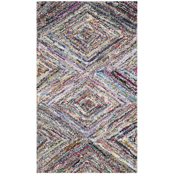 SAFAVIEH Nantucket Collection NAN314A Handmade Multi Rug