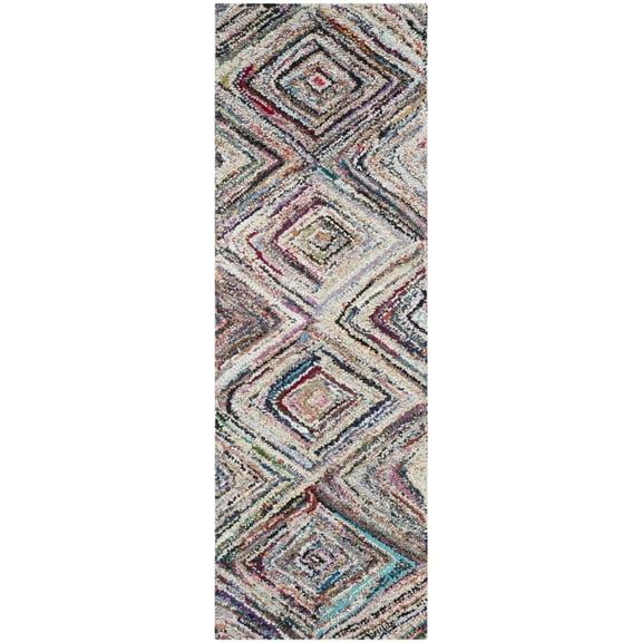 SAFAVIEH Nantucket Collection NAN314A Handmade Multi Rug
