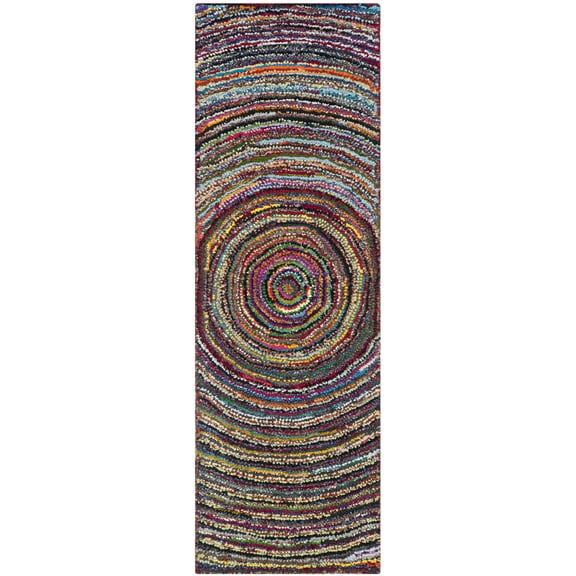 SAFAVIEH Nantucket Collection NAN315A Handmade Multi Rug