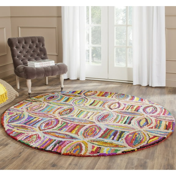 SAFAVIEH Nantucket Collection NAN441A Handmade Multi Rug