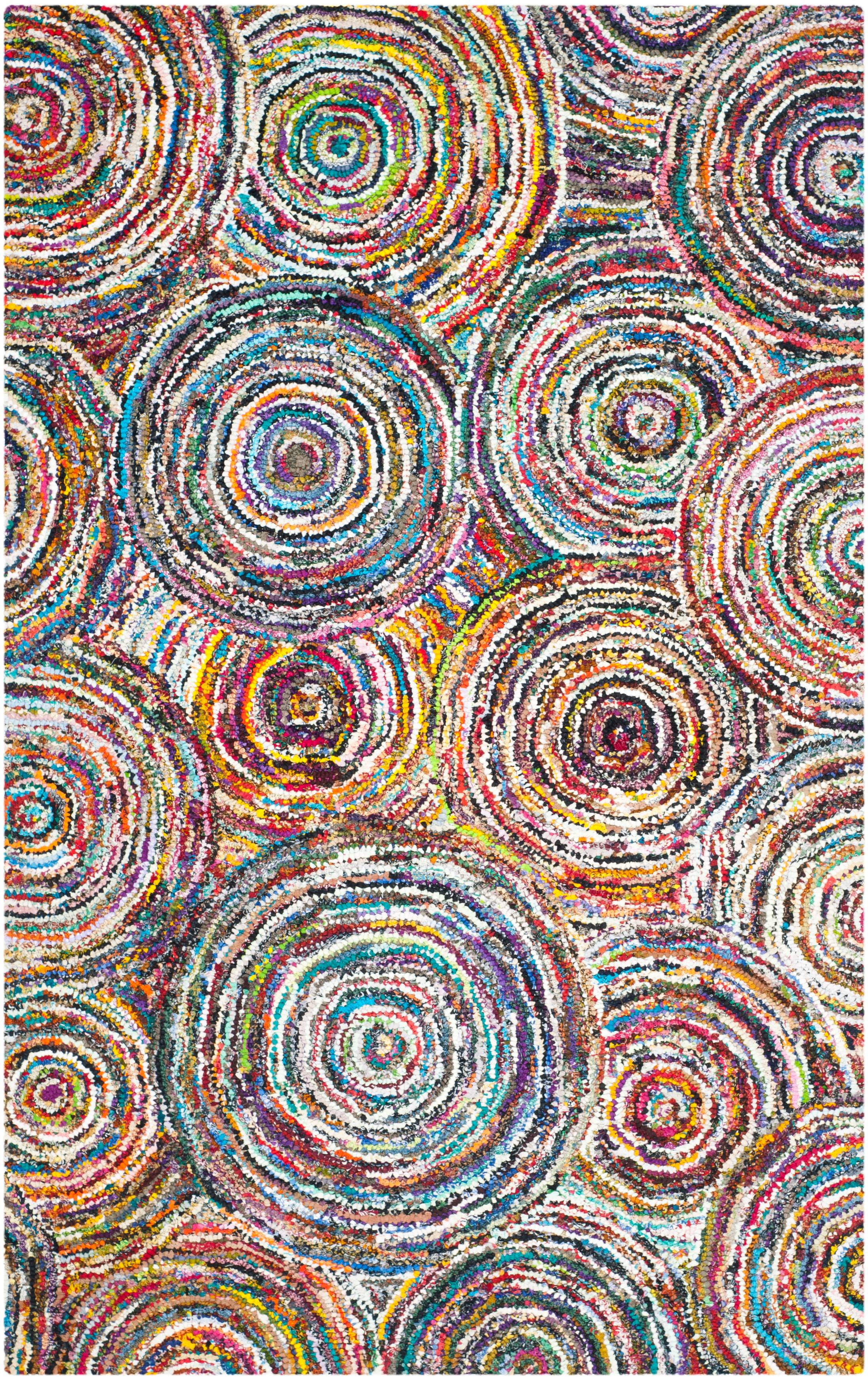 Nantucket Multi-Color Hand-Tufted Cotton 6' x 9' Area Rug