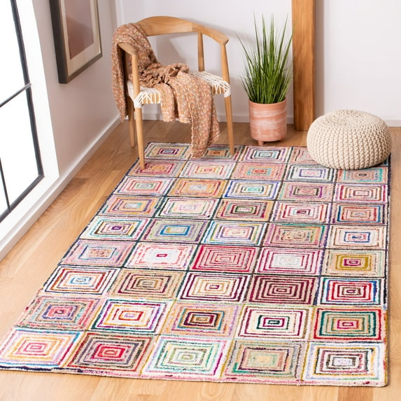 SAFAVIEH Nantucket Collection NAN608A Handmade Creme Rug