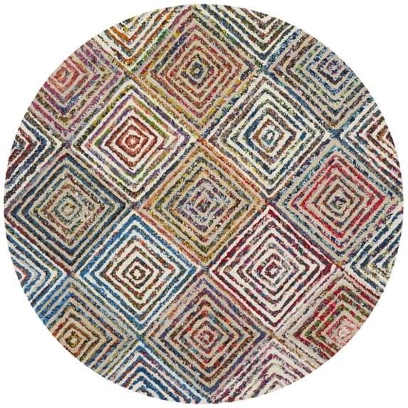 SAFAVIEH Nantucket Collection NAN608A Handmade Creme Rug