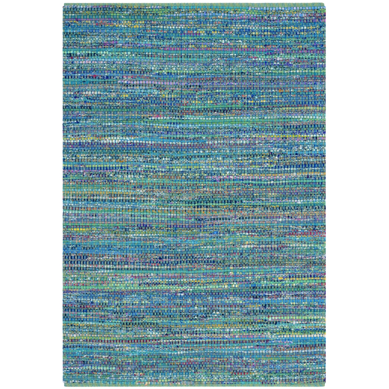 Hand-Tufted Nantucket Cotton Artisan Blue Rug - 5' x 8'