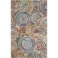 thumbnail image 1 of SAFAVIEH Nantucket Lactrice Geometric Circles Cotton Area Rug, Multi, 4' x 6', 1 of 9