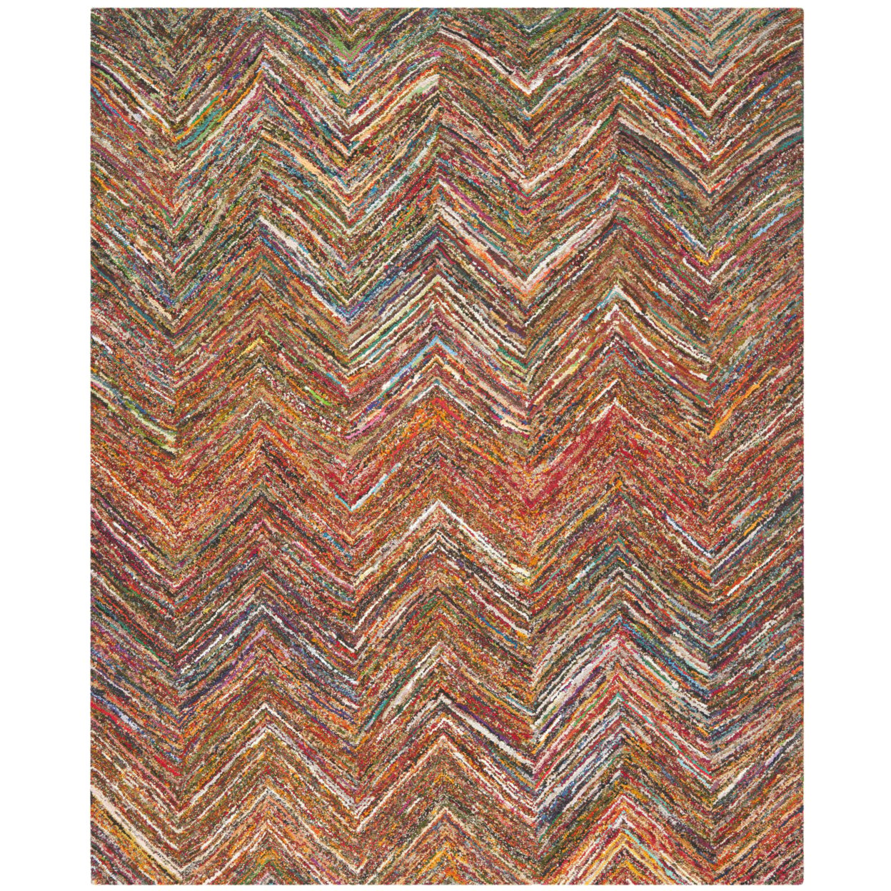 SAFAVIEH Nantucket NAN141B Handmade Red/Blue / Multi Rug