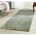 thumbnail image 1 of SAFAVIEH Nantucket NAN141C Handmade Blue / Multi Rug, 1 of 6