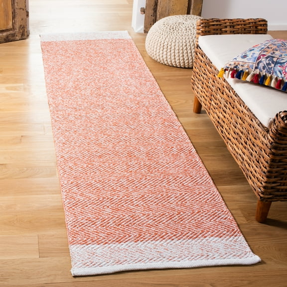 SAFAVIEH Nantucket NAN148P Handmade Ivory / Rust Rug