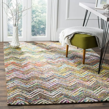 SAFAVIEH Nantucket NAN601B Handmade Beige / Grey Rug