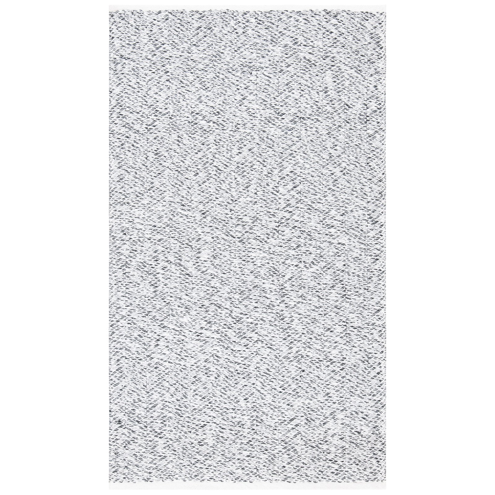 Gray Hand-Tufted Cotton Synthetic Rectangular Rug 3' x 5'