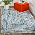 thumbnail image 1 of SAFAVIEH Nantucket Sampson Geometric Cotton Area Rug, Multi, 4' x 6', 1 of 7