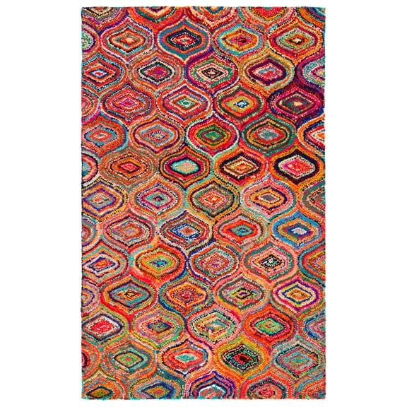 SAFAVIEH Nantucket Valerie Abstract Area Rug, Yellow/Multi, 3' x 5'