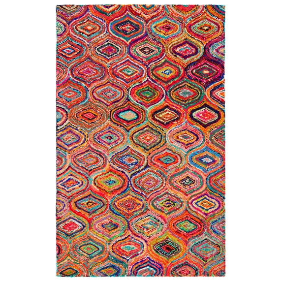SAFAVIEH Nantucket Valerie Abstract Area Rug, Yellow/Multi, 8' x 10'