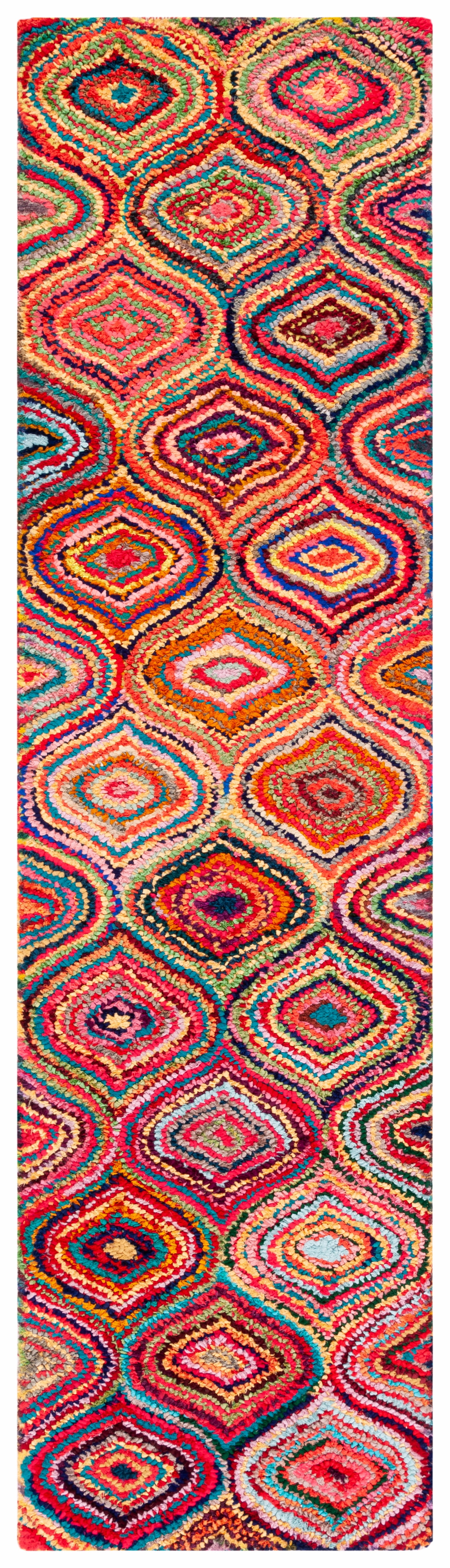 SAFAVIEH Nantucket Valerie Abstract Runner Rug, Yellow/Multi, 2'3" x 9'