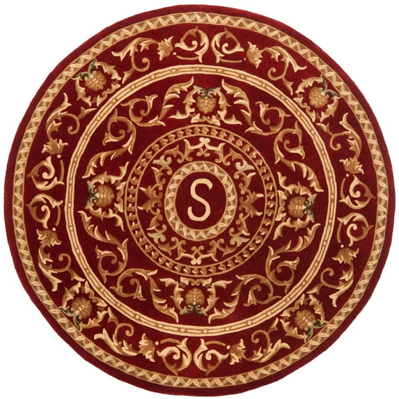 SAFAVIEH Naples Collection NA519S Handmade Burgundy Rug