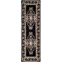 SAFAVIEH Naples Collection NA851A Handmade Black Rug