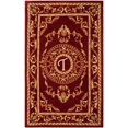 thumbnail image 1 of SAFAVIEH Naples Katharine Floral Bordered Wool Area Rug, Burgundy, 3' x 5', 1 of 4