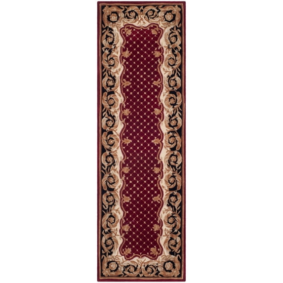 SAFAVIEH Naples NA701A Handmade Burgundy / Black Rug