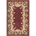 thumbnail image 1 of SAFAVIEH Naples Ophelia Floral Bordered Wool Area Rug, Burgundy/Black, 2' x 3', 1 of 4