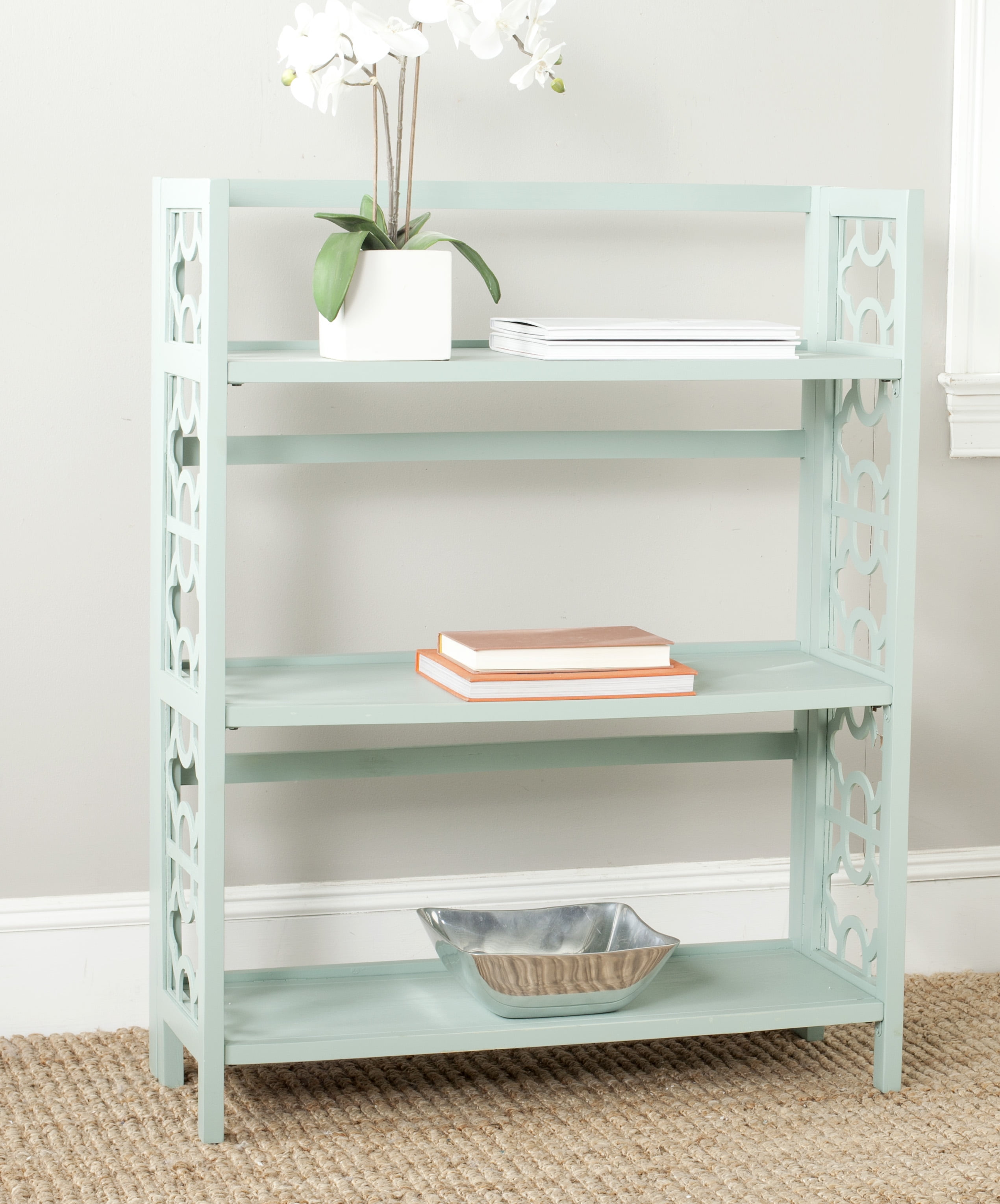 Low shop geometric bookcase