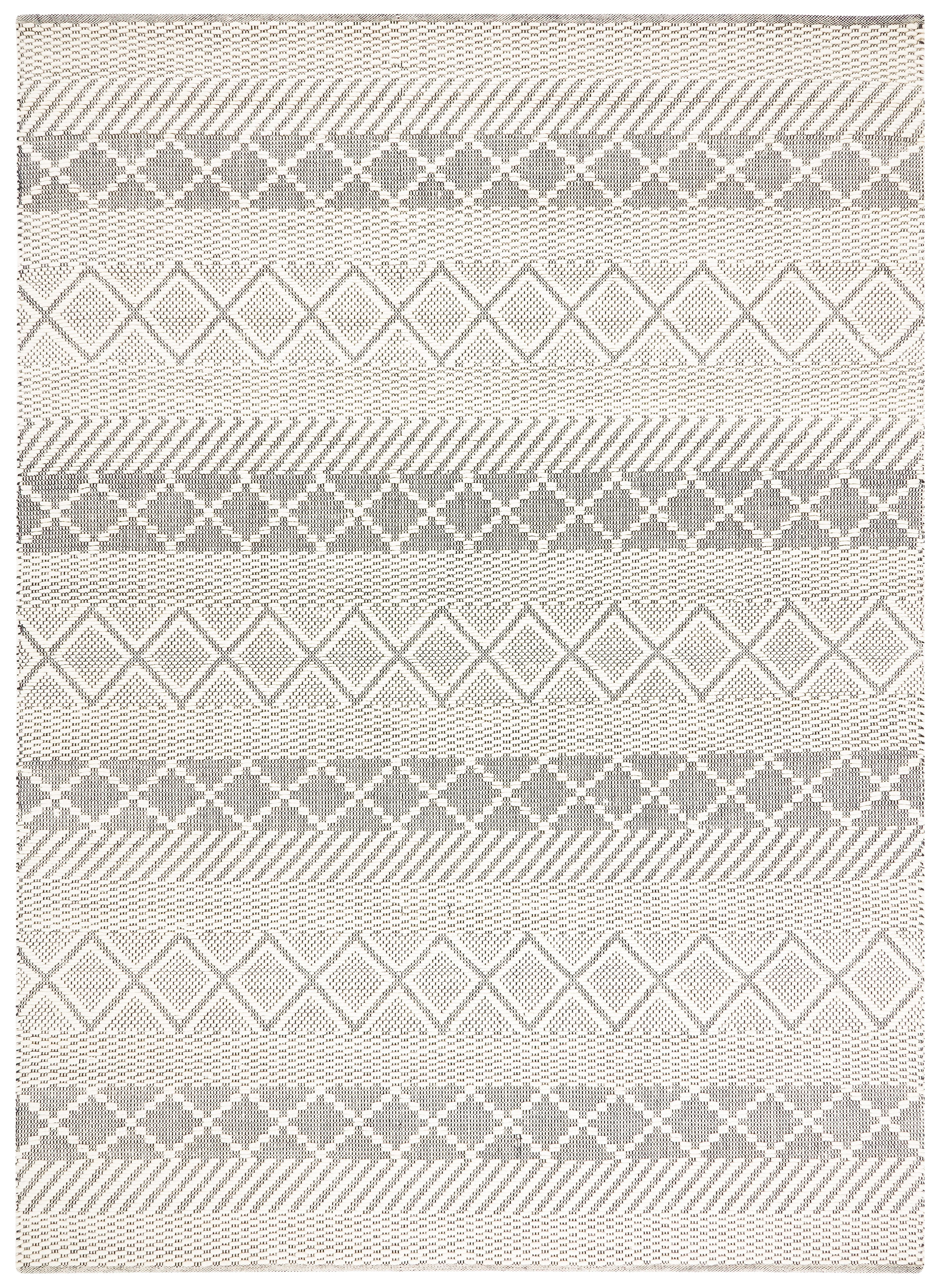 SAFAVIEH Natura Aaron Geometric Wool Area Rug, Ivory, 8' x 10'