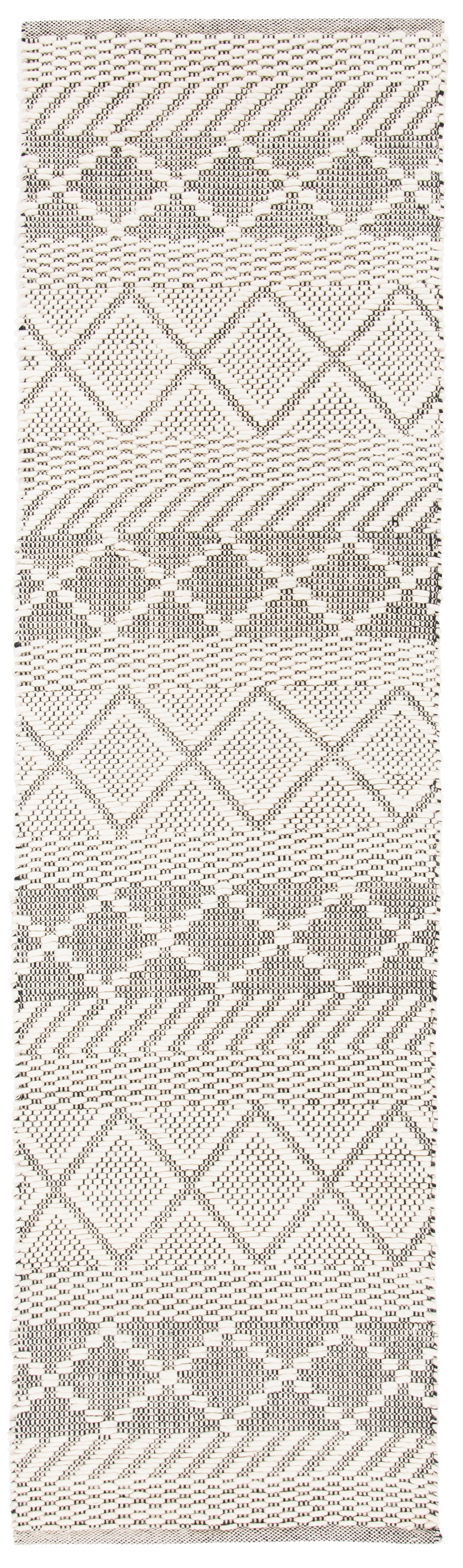 Ivory Handwoven Wool Flatweave Runner Rug 2'-3" x 8'