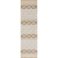 thumbnail image 1 of SAFAVIEH Natura Aaron Geometric Wool Runner Rug, Ivory/Yellow, 2'3" x 8', 1 of 8