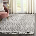 thumbnail image 1 of SAFAVIEH Natura Aifric Braided Diamonds Area Rug, Charcoal, 6' x 6' Square, 1 of 7