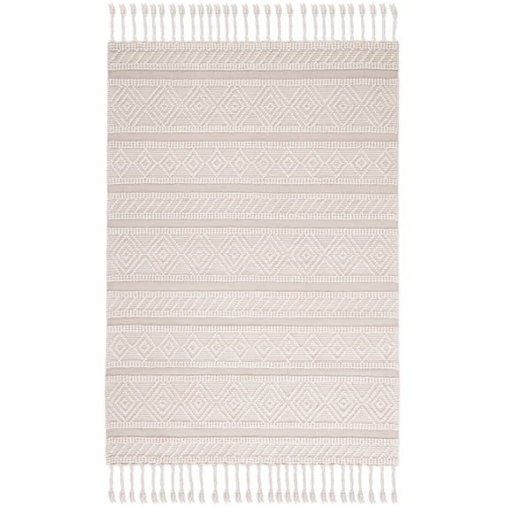 SAFAVIEH Natura Alaois Southwestern Area Rug, Ivory/Beige, 4' x 6'